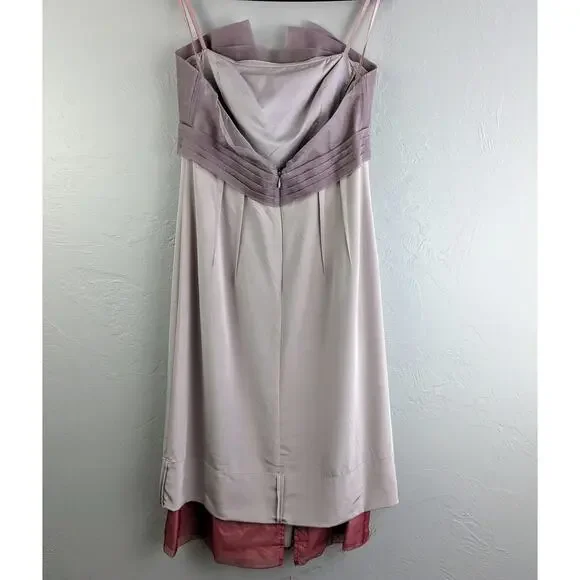 BCBG MAXAZRIA RUNWAY Purple Strapless Dress Size 6 - Picture 4 of 15